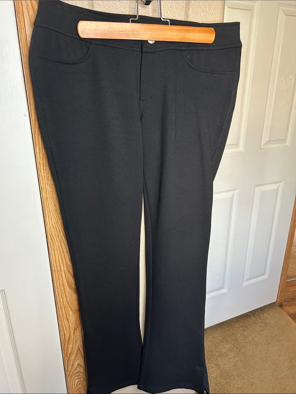 Seven7 Black Stretch Trousers